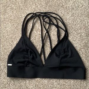 Black criss-cross bralette